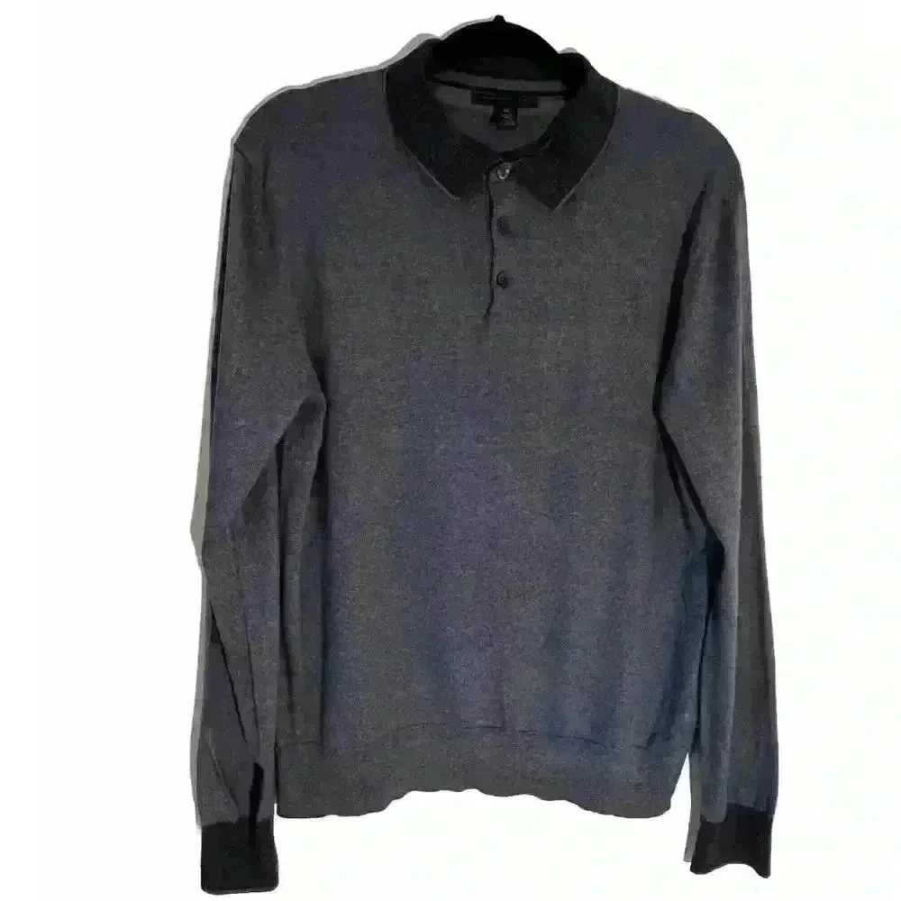 Banana Republic Luxury Blend Silk & Cotton Blue Men’s Shirt Size M